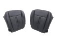 Front Driver And Passenger Side Bottom Leather Seat Covers Black For Lincoln Navigator 2015 2016 2017 Perforated Microfiber 