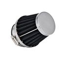 Muyi 4 Pcs 60mm 2 36in Air Filters Round Tapered Clamp-on Pod Intake Cleaner Chrome End Caps For Yamaha Honda Suzuki Kawasaki 