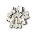 10 Pack White Male Zip Plug Spt-1 