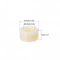 Uxcell Abs Round Spacer Washer Id 8 2mm Od 14mm Length 5mm Plastic Standoff For 3d Printer Tv Wall Mounting Electrical Outlet