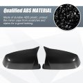 X Autohaux Pair Car Rear View Driver Passenger Side Mirror Cover Cap Replacement Black Carbon Fiber Pattern For Bmw 525i 528i