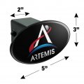 Nasa Artemis Moon Logo Oval Tow Trailer Hitch Cover Plug Insert