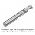Uxcell Solid Carbide Drill Bits 8mm C2 K20 Tungsten Jobber Straight Shank Drilling Tool For Stainless Steel Aluminum Iron Metal