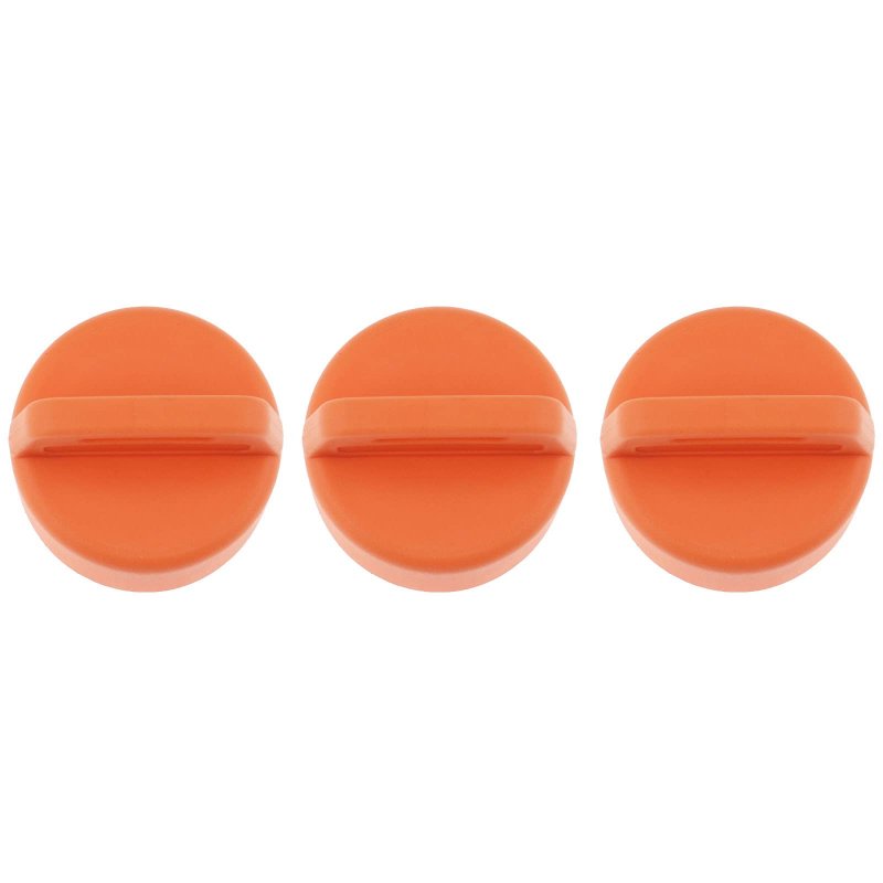 3x Ignition Key Cover For Polaris Ranger Rzr Sportsman Ace General Scrambler And Yamaha G9 G14 G16 G22 G29 Golf Cart Orange