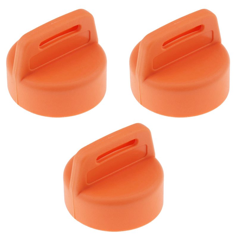 3x Ignition Key Cover For Polaris Ranger Rzr Sportsman Ace General Scrambler And Yamaha G9 G14 G16 G22 G29 Golf Cart Orange