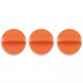 3x Ignition Key Cover For Polaris Ranger Rzr Sportsman Ace General Scrambler And Yamaha G9 G14 G16 G22 G29 Golf Cart Orange
