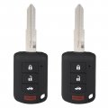 Ocpty 2 X Remotes Key Fob Replacement For Mitsubishi Lancer 2016-2017 Oucj166n