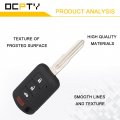 Ocpty 2 X Remotes Key Fob Replacement For Mitsubishi Lancer 2016-2017 Oucj166n