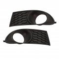 Fog Light Bezel Pair For Dodge Journey 2011 To 2020 Driver And Passenger Side Textured Black Polypropylene Plastic Ch1038207 