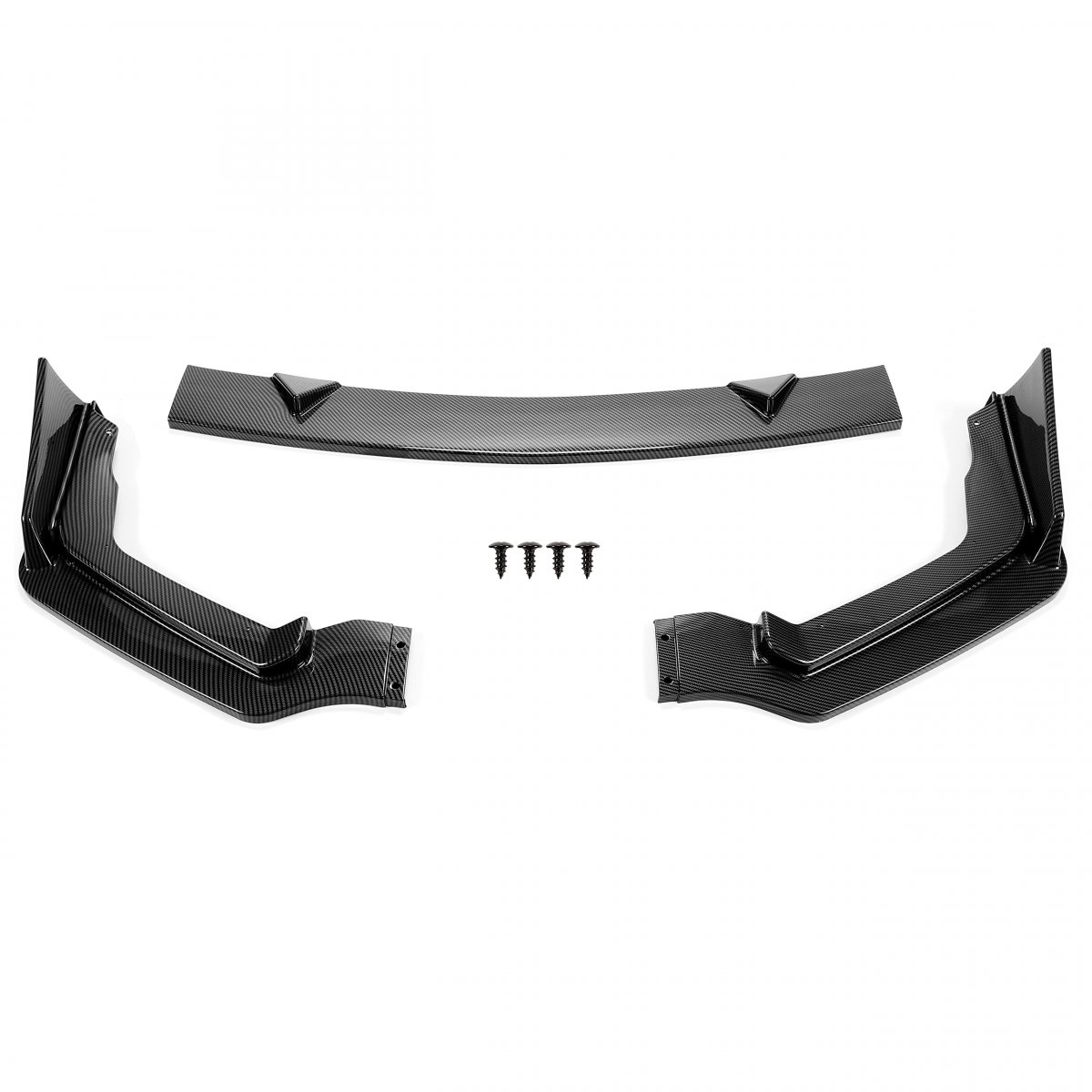 3pcs Front Bumper Lip For 2014-2017 Infiniti Q50 Sport Model Only Under Chin Spoiler Splitter Diffuser Protector Air Dams Body