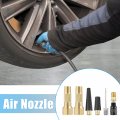 X Autohaux Air Nozzle Kit With Quick Connector Brass Screw On Tire Inflator Chuck For Most Gauges Inflators Pressure Gauge