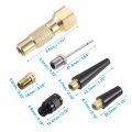 X Autohaux Air Nozzle Kit With Quick Connector Brass Screw On Tire Inflator Chuck For Most Gauges Inflators Pressure Gauge