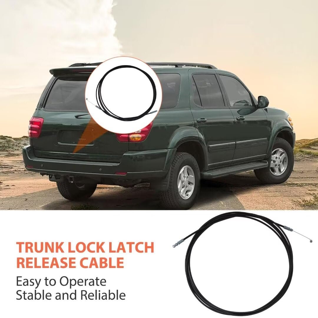 Trunk Lock Latch Release Cable 6460712870 64607-12870 For 2015 Toyota Corolla Xrs Sedan 4-door 2 4l 2362cc L4 Gas Dohc