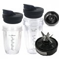 Blade With 6 Female Fins Plastic Gear On Bottom 24oz 18oz And Spout Lid For Nutri Ninja Pro Or Auto-iq Blenderbl451 30 Dob