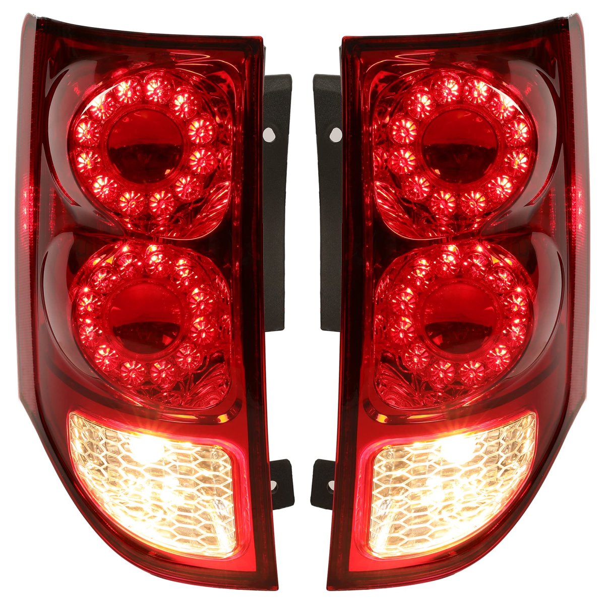 Hecasa Led Tail Light For 2011-2020 Dodge Grand Caravan Ram C V Tradesman W Bulb Rear Stop Brake Lamp Taillight Replacement