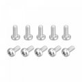 Uxcell M2 5x6mm Torx Security Machine Screws 10pcs 316 Stainless Steel Pan Head Tamper Proof Screw Fasteners Bolts