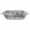 Non Sport And Distance Sensor Hy1200200 Factory Style Front Bumper Grill Grille Assembly With Chrome Moulding Compatible