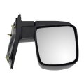 Door Mirror For Gmc Savana 1500 2500 3500 2003 To 2007 Black Plastic Housing Manual Adjustment Rectangular Glass Replacement