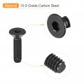 Uxcell 10-24x3 4 Flat Head Socket Cap Screws 10 9 Grade Carbon Steel Hex Countersunk Screw Bolts Machine Fasteners Fully