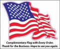 Screaming American Flag Bald Eagle With Black Tips Xx Large 36 X 25