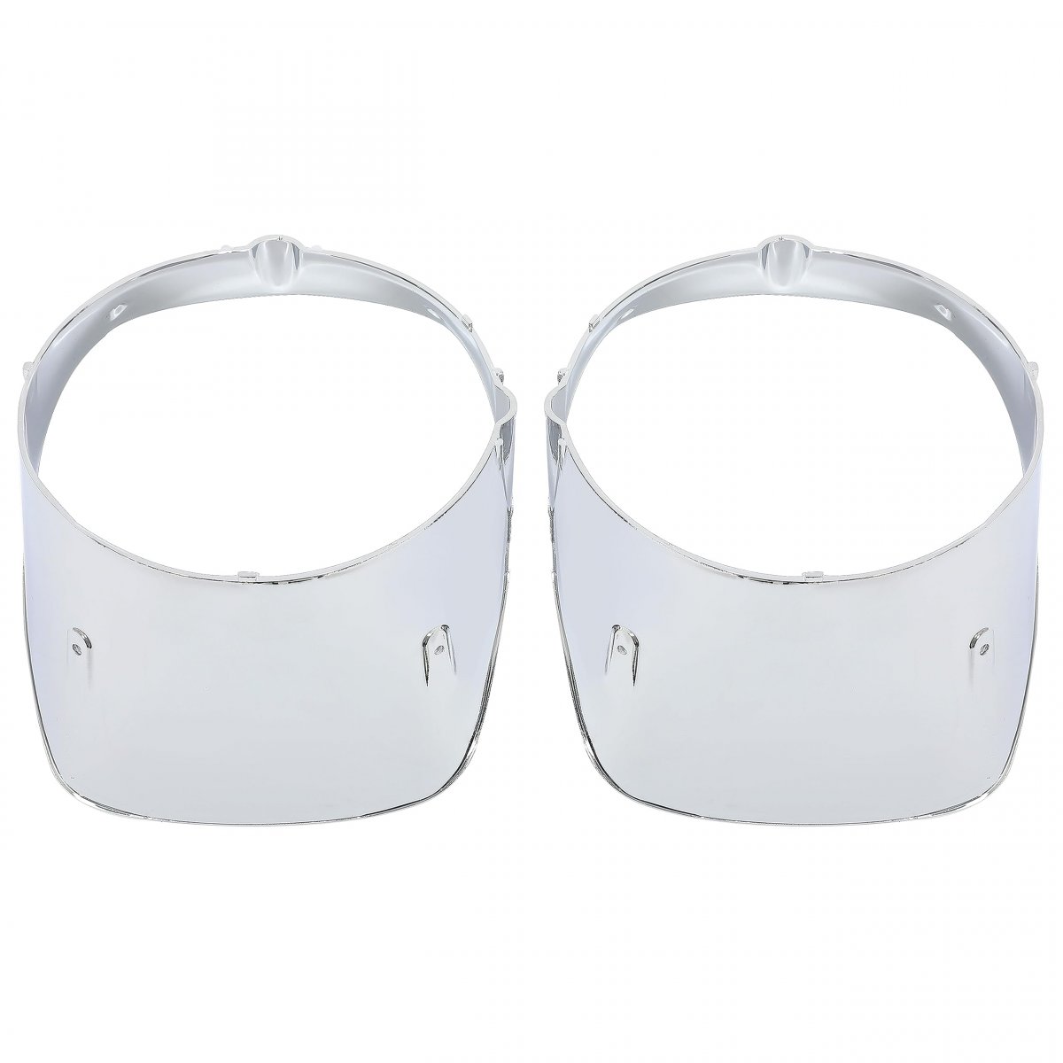 Hecasa Pair Headlight Bezel For 1978-1981 Chevy Chevrolet Camaro Z28 Headlamp Trim Driver Passenger Side Chrome Silver Abs