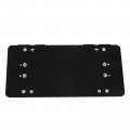 Ocpty Heavy Duty License Plate Bracket 8 3 4 Inch Flip-up Winch Roller Fairlead Mount Holder Black Stainless Steel