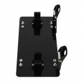 Ocpty Heavy Duty License Plate Bracket 8 3 4 Inch Flip-up Winch Roller Fairlead Mount Holder Black Stainless Steel