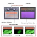 Pro Cool Fire Monster Style Solar Auto-darkening Welding Grinding Helmet With Storage Bag And 2 Pcs Extra Lens Covers Ansi