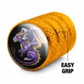 Purple Baby Dragon Valve Stem Caps For Tire Rim Wheel Aluminum Yellow