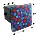 Dungeon Dice Pattern For Fighting Dragons Tow Trailer Hitch Cover Plug Insert