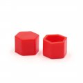 Uxcell 20pcs Red 21mm Car Vehicle Wheel Nut Lug Hub Covers Screw Dust Protect Caps