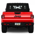 Ipick Image Made For Jeep Gladiator 3d In Dark Gray On Real Carbon Fiber Abs Plastic License Plate Frame