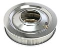 2146 14 In Flat Base Performance Air Cleaner Set Machined Finish 