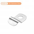 Uxcell 80 Pcs Pipe Strap Fit For 5 32in 4mm 304 Stainless Steel Clamp With 1 Hole Conduit Or Fixing