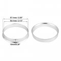 X Autohaux 4pcs Od 57 1mm To Id 54 Aluminum Alloy Car Hub Centric Rings Wheel Bore Center Spacer
