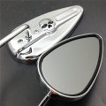 Hongk- Chromed Aluminum Teardrop Mirrors Compatible With Low Glide Touring Road King Cvo Flhrse4 B01c0st5qy