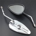 Hongk- Chromed Aluminum Teardrop Mirrors Compatible With Low Glide Touring Road King Cvo Flhrse4 B01c0st5qy