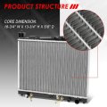 Dpi 2305 Factory Style 1-row Cooling Radiator For Scion Xa Xb Echo 00-06 Aluminum Core