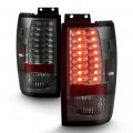 For 1997-2002 Ford Expedition Premium Led Tail Light Lamp Chrome Housing Smoke Lens Driver Passenger Side 