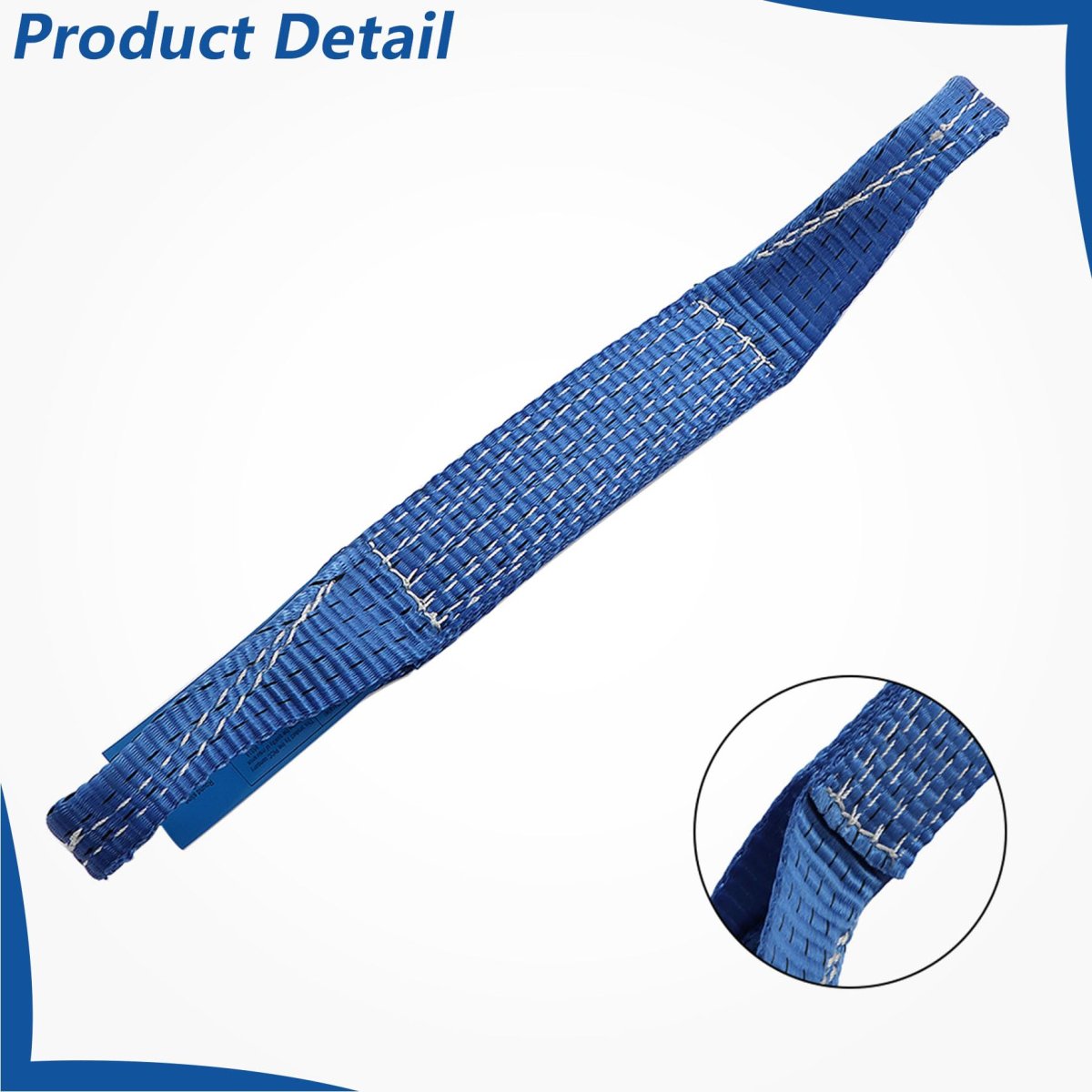 Blue Car Tie Down Axle Straps Kit 4 Piece Loop Wheel Fastening Traction For Trailer Trucks And Utv 2 In Wide Reinforced