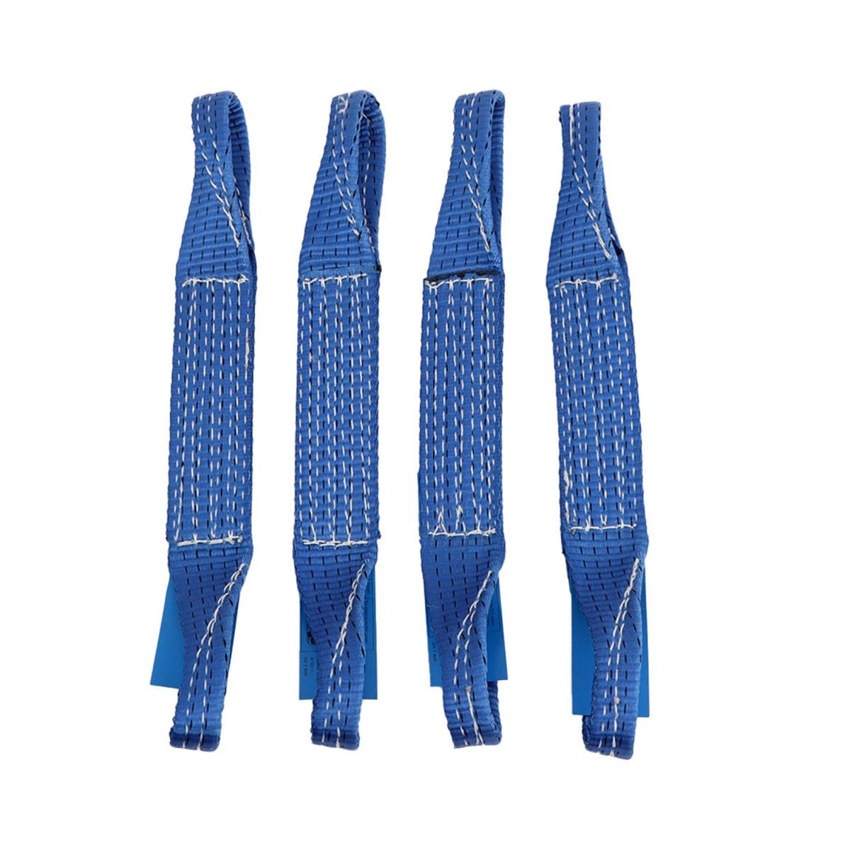 Blue Car Tie Down Axle Straps Kit 4 Piece Loop Wheel Fastening Traction For Trailer Trucks And Utv 2 In Wide Reinforced