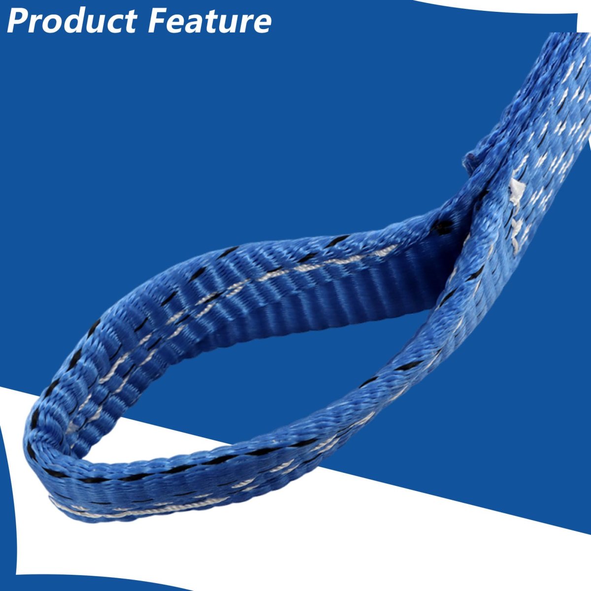 Blue Car Tie Down Axle Straps Kit 4 Piece Loop Wheel Fastening Traction For Trailer Trucks And Utv 2 In Wide Reinforced
