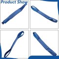 Blue Car Tie Down Axle Straps Kit 4 Piece Loop Wheel Fastening Traction For Trailer Trucks And Utv 2 In Wide Reinforced