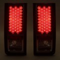 Hecasa Pair Tail Lights Compatible With 2003-2009 Hummer H2 Taillights Lamp Black Housing Clear Lens Driver Passenger Side Led