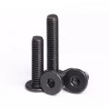 Hscrstar M4x6mm 50pcs Black Stainless Steel Hex Hexagon Socket Ultra Thin Super Low Flat Head Allen Cap Screw Bolt