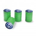 Green Lantern Blackest Night Indigo Logo Tire Rim Wheel Aluminum Valve Stem Caps 