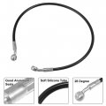 X Autohaux Brake Hose Motorcycle Hydraulic Line Oil Pipe Fitting For Atv Motocross Racing Bike 60cm Black 1 Set