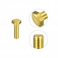Uxcell Brass Hex Bolts M10x35mm 3pcs Fully Thread Grade 4 8 Solid Hexagon Head Bolt Machine Screws For Machinery