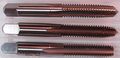 Kct201430 8-32 Hand Tap Set Taper Plug And Bottom Style H3 Limit 4 Flute Ground Threads High Speed Steel Pack Of 3 