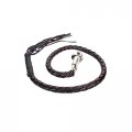 Dream Apparel 42 Leather Motorcycle Get Back Whip For Handlebar Fringed Biker Black And Dark Brown 